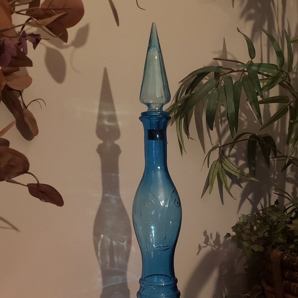 Vimax Creations Blue Glass Decanter